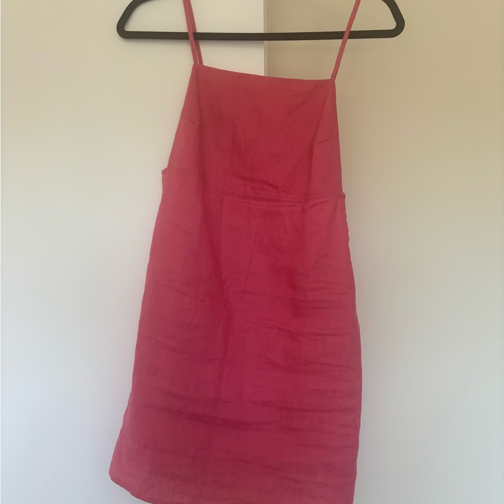 Reformation Vibrant Pink Mini Dress